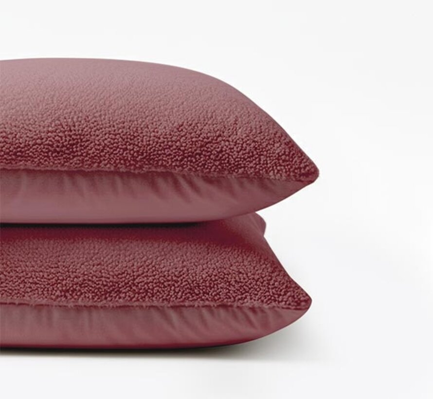 2-Pack: Kussenslopen - Oud Roze Teddy