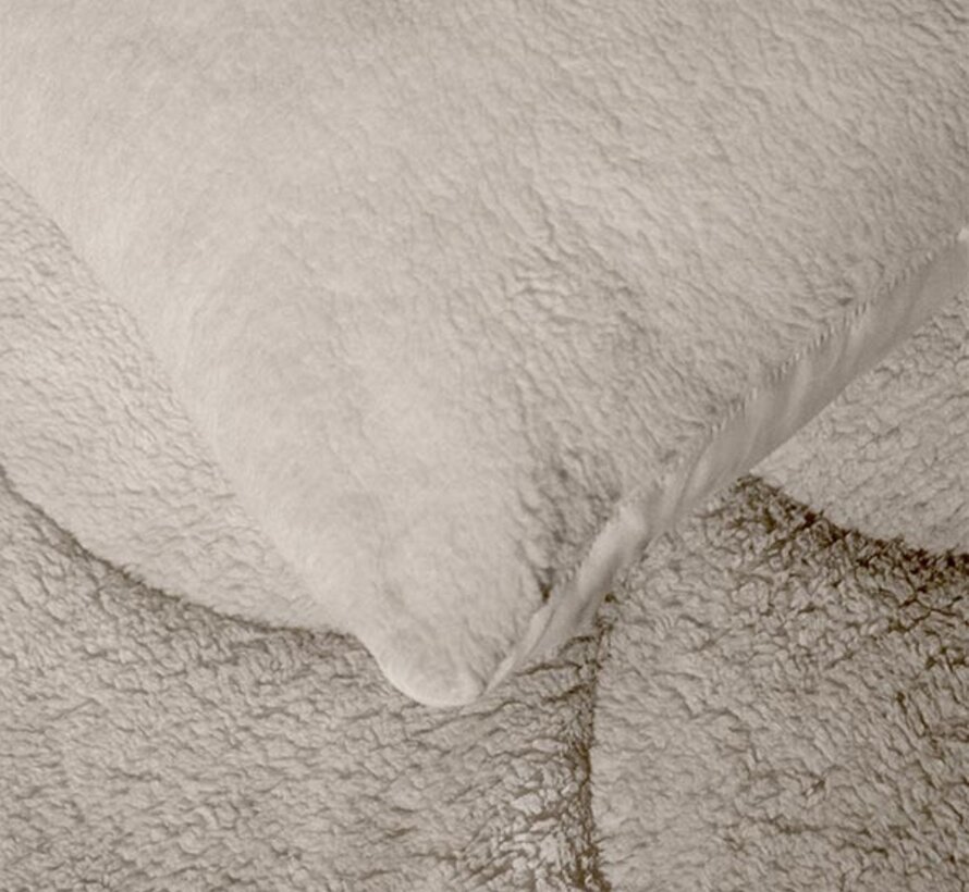 2-Pack: Kussenslopen - Taupe Teddy