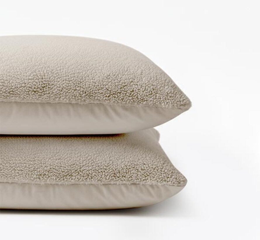 2-Pack: Kussenslopen - Taupe Teddy