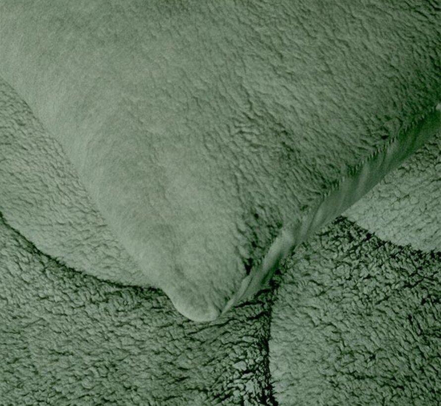 2-Pack: Kussenslopen - Groen Teddy