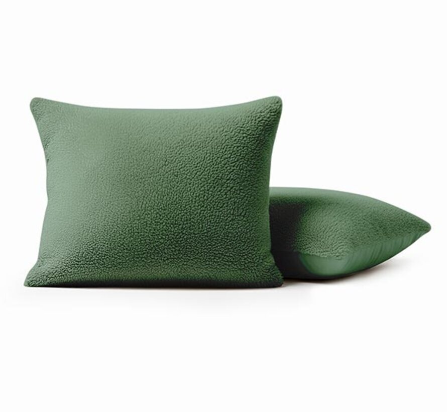 2-Pack: Kussenslopen - Groen Teddy