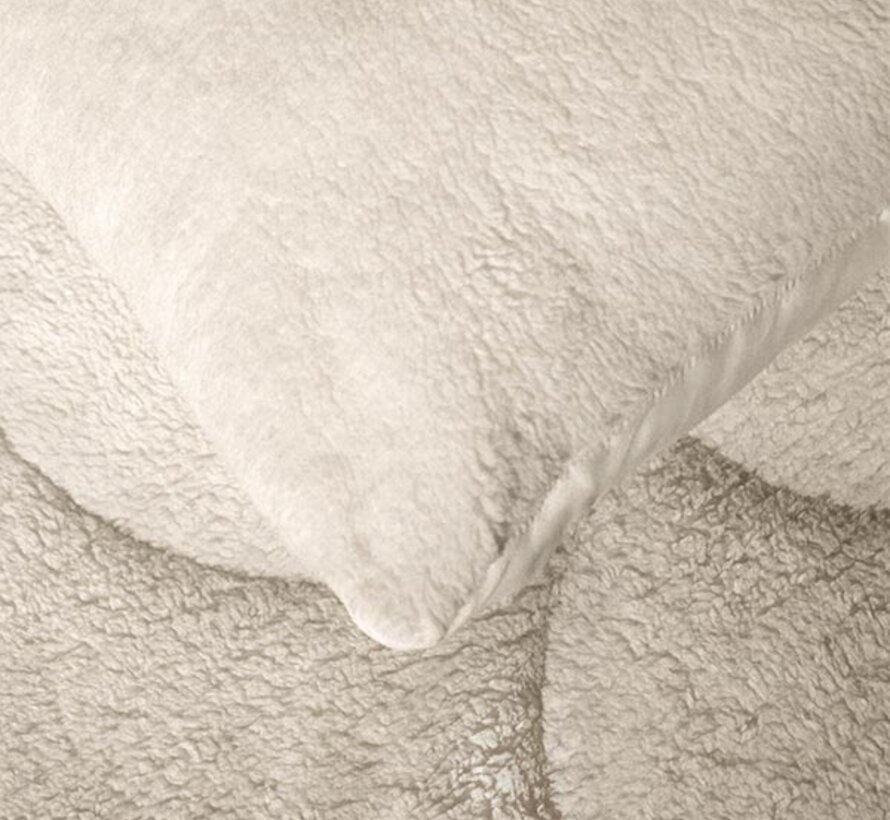 2-Pack: Kussenslopen - Beige Teddy