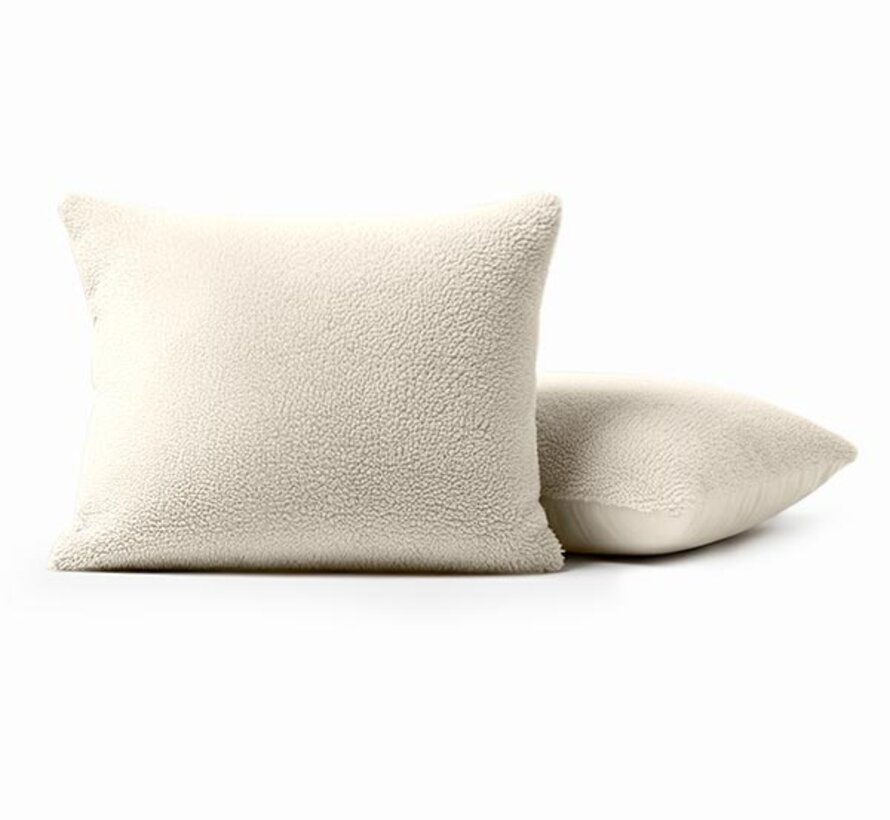2-Pack: Kussenslopen - Beige Teddy