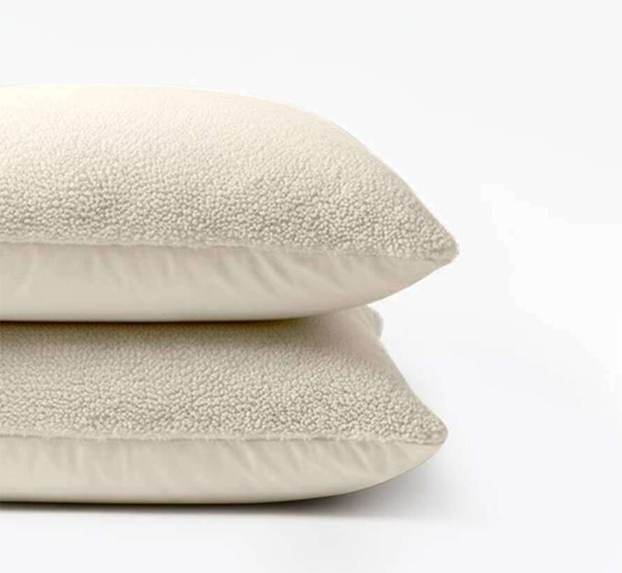2-Pack: Kussenslopen - Beige Teddy