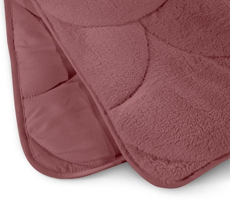Dekbed Zonder Overtrek - Oud Roze Teddy