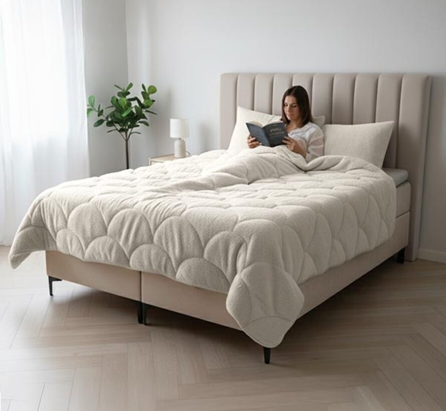 Dekbed Zonder Overtrek - Beige Teddy