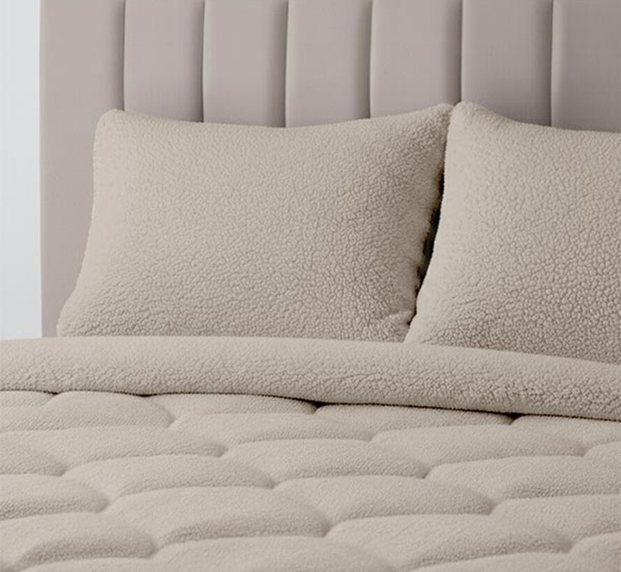 Dekbed Zonder Overtrek - Taupe Teddy