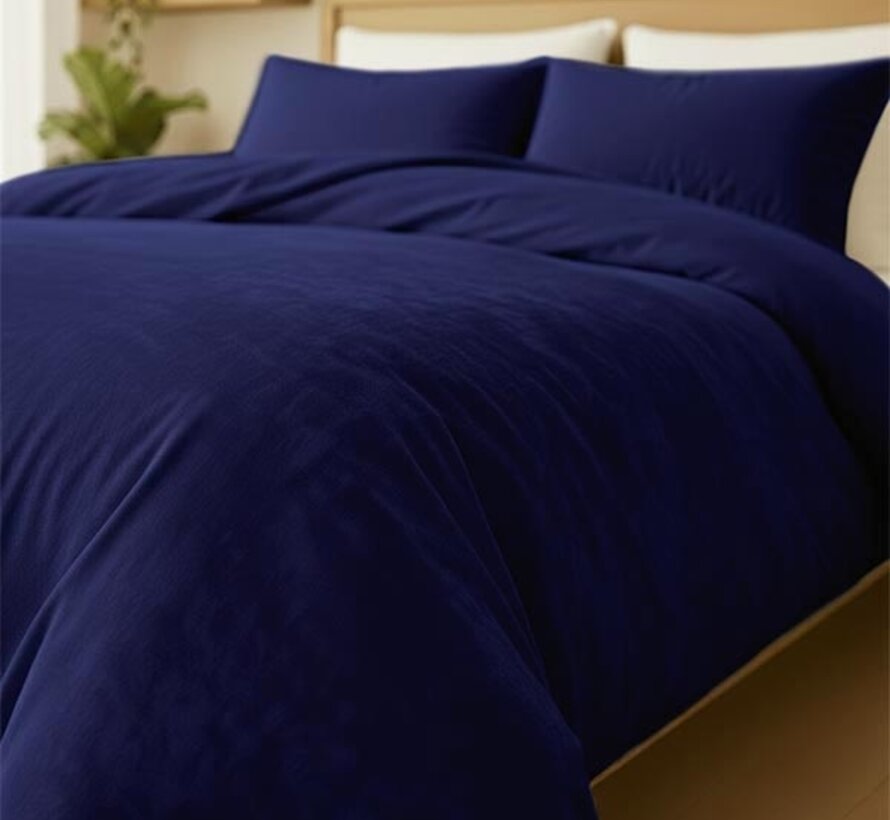 Velvet Coral - Blauw Dekbedovertrek