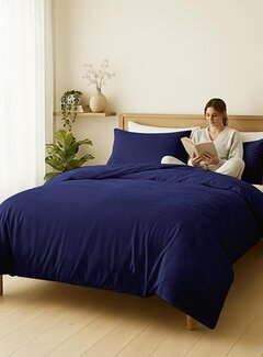 Zydante Velvet Coral - Blauw Dekbedovertrek