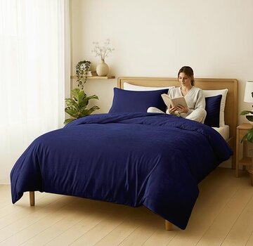 Zydante Velvet Coral - Blauw Dekbedovertrek