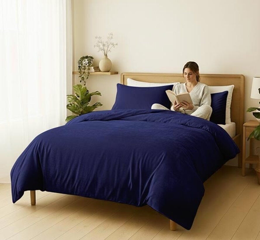 Velvet Coral - Blauw Dekbedovertrek