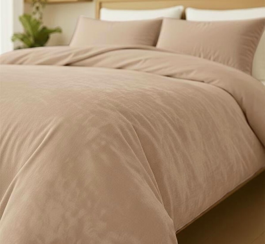 Velvet Coral - Beige/Taupe Dekbedovertrek