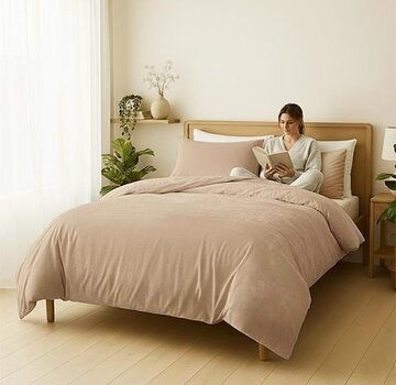 Zydante Velvet Coral - Beige/Taupe Dekbedovertrek