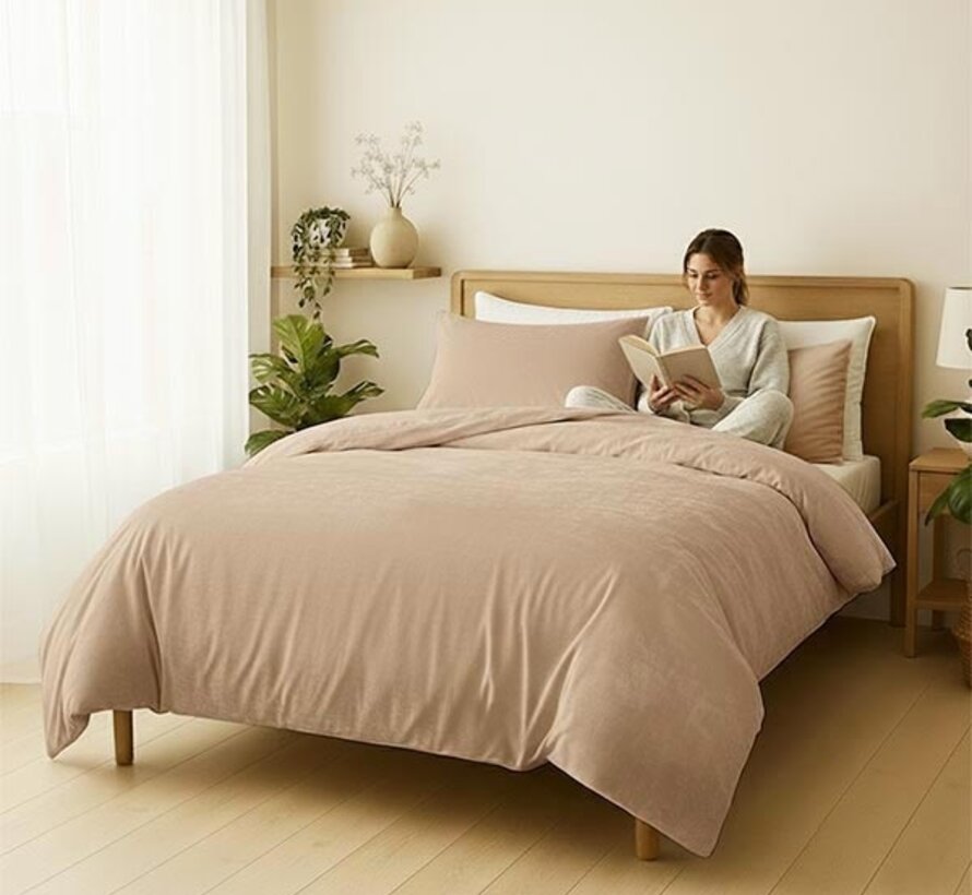 Velvet Coral - Beige/Taupe Dekbedovertrek