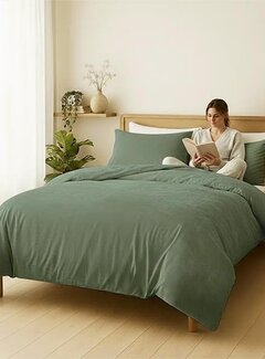 Zydante Velvet Coral - Groen Dekbedovertrek
