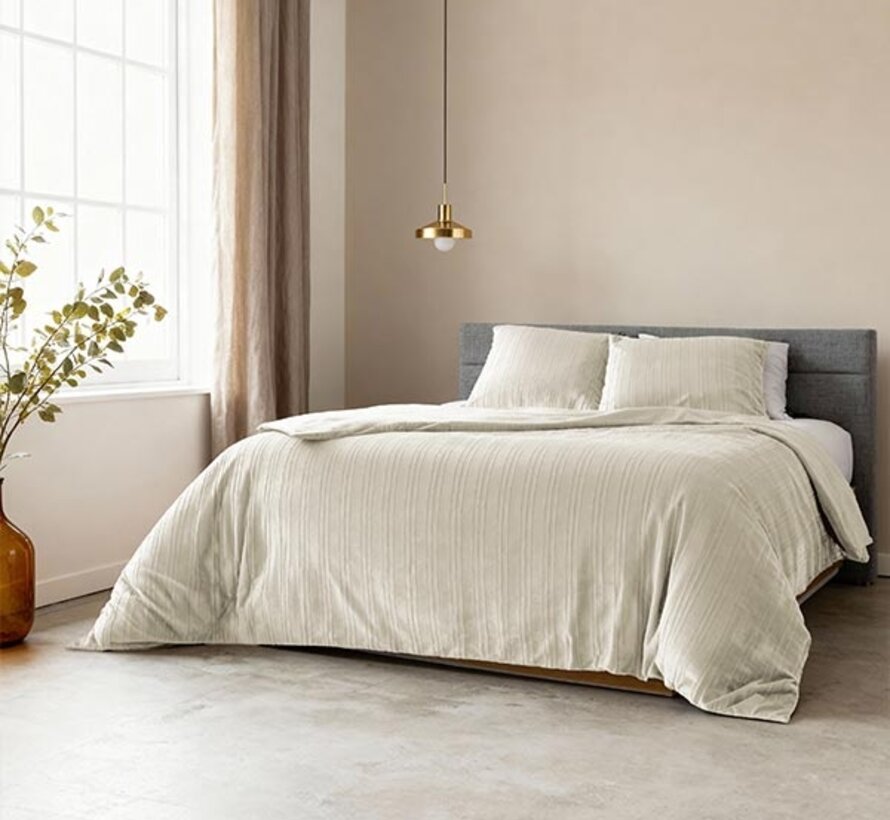 Velvet Lining - Beige Dekbedovertrek