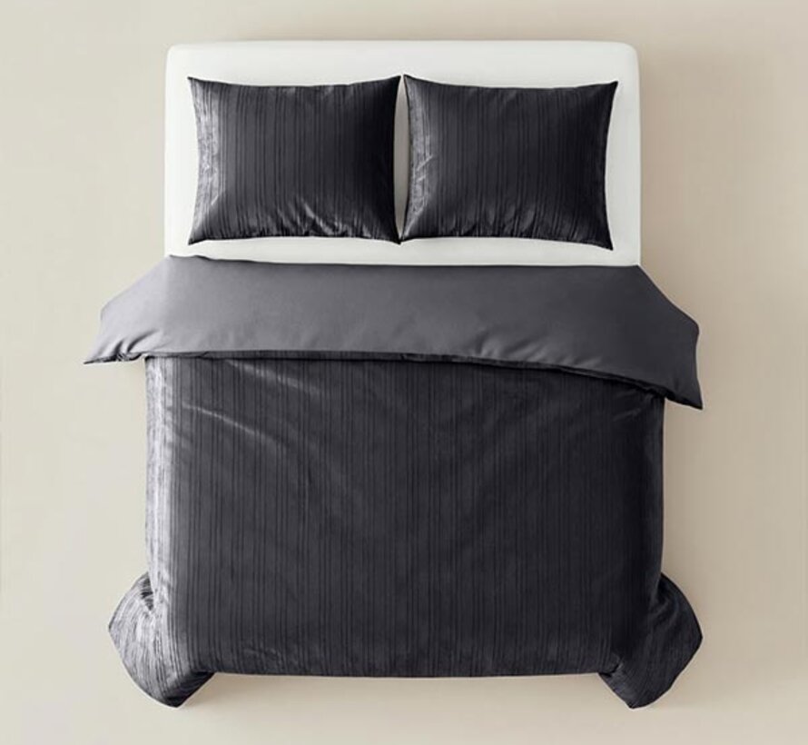Velvet Lining - Zwart Dekbedovertrek