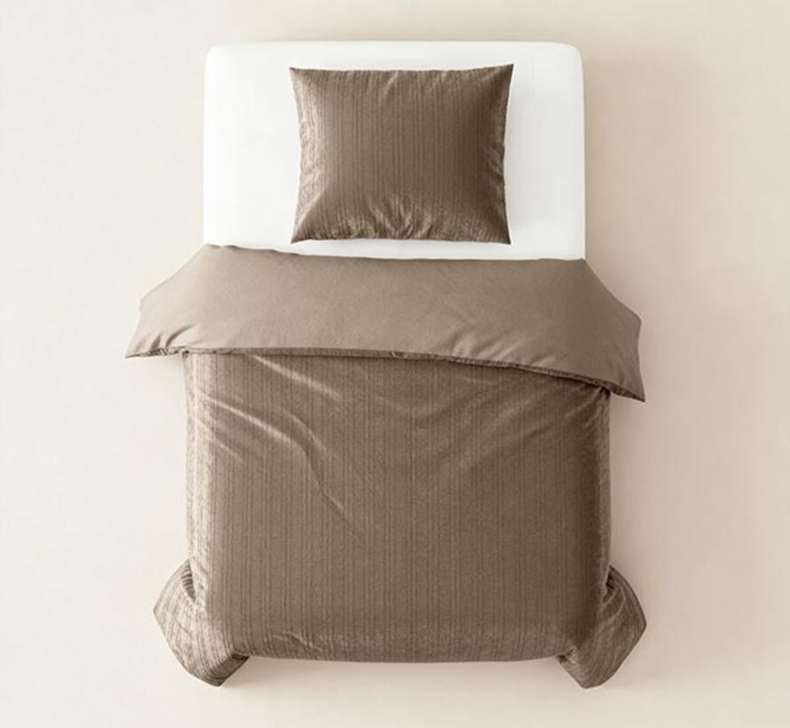 Velvet Lining - Taupe Dekbedovertrek