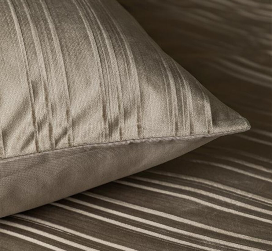 Velvet Lining - Taupe Dekbedovertrek