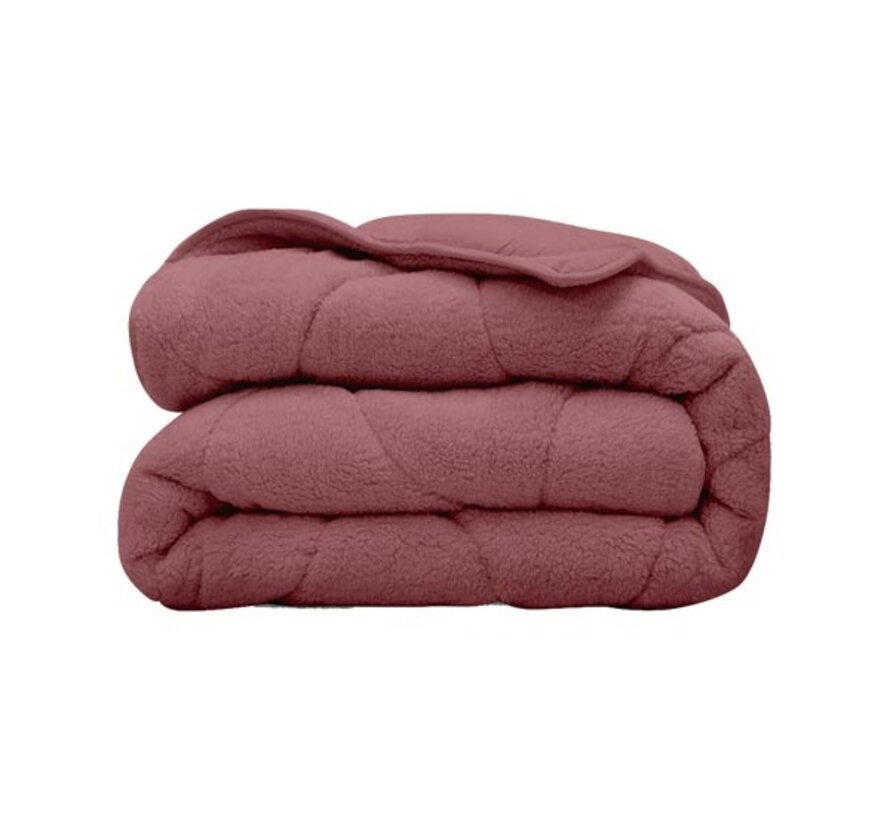 Dekbed Zonder Overtrek - Oud Roze Teddy
