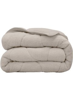 Whitelabel Dekbed Zonder Overtrek - Taupe Teddy
