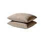 2-Pack: Kussenslopen - Taupe Velvet
