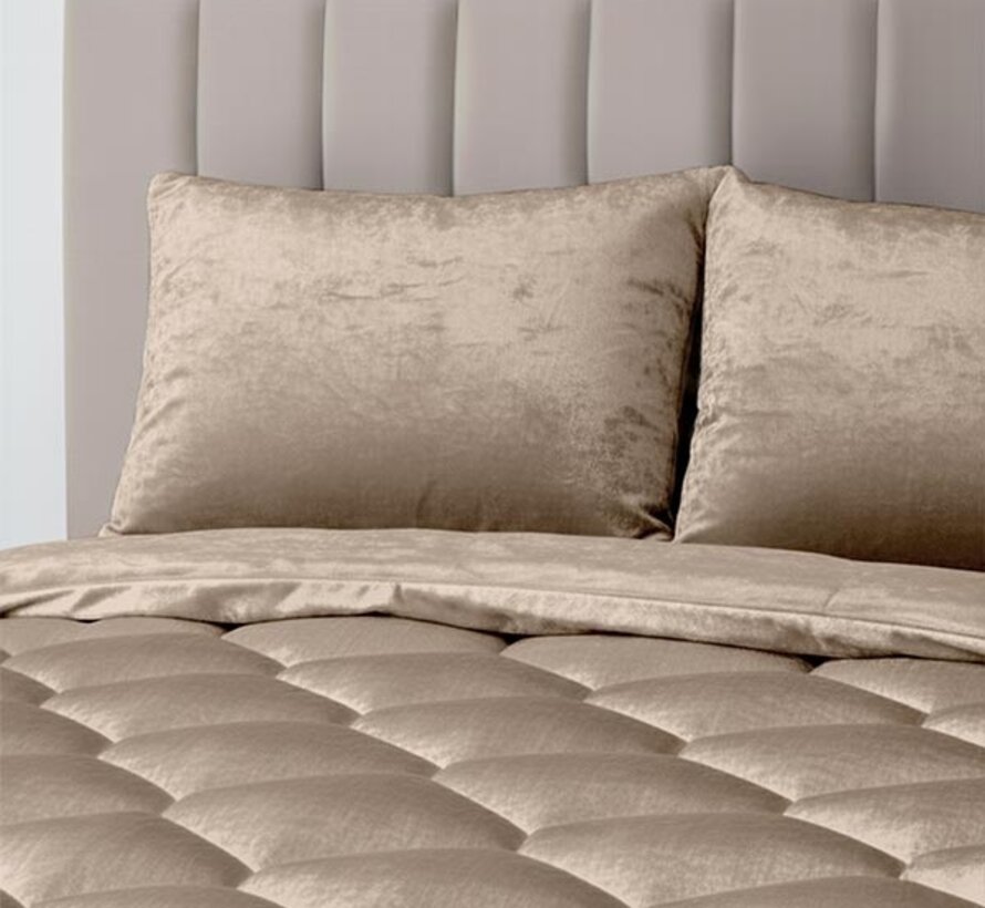 Dekbed Zonder Overtrek - Taupe Velvet