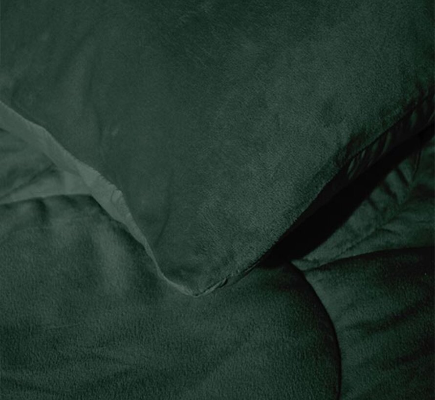 2-Pack: Kussenslopen - Donkergroen Velvet