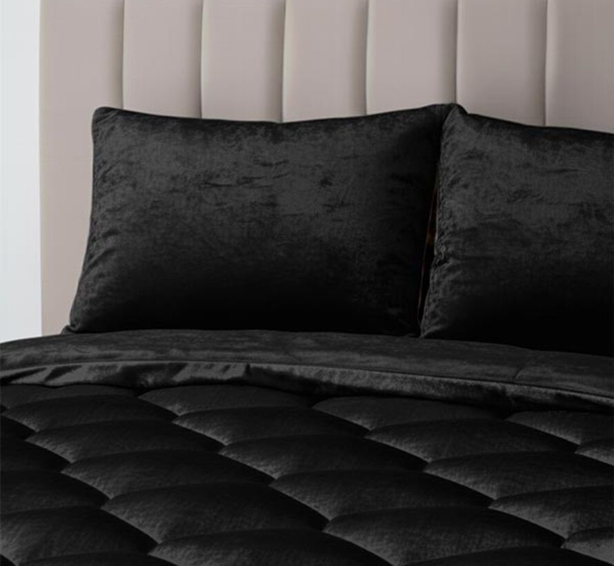 Dekbed Zonder Overtrek - Zwart Velvet