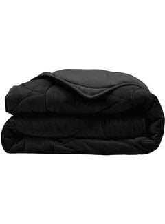 Whitelabel Dekbed Zonder Overtrek - Zwart Velvet