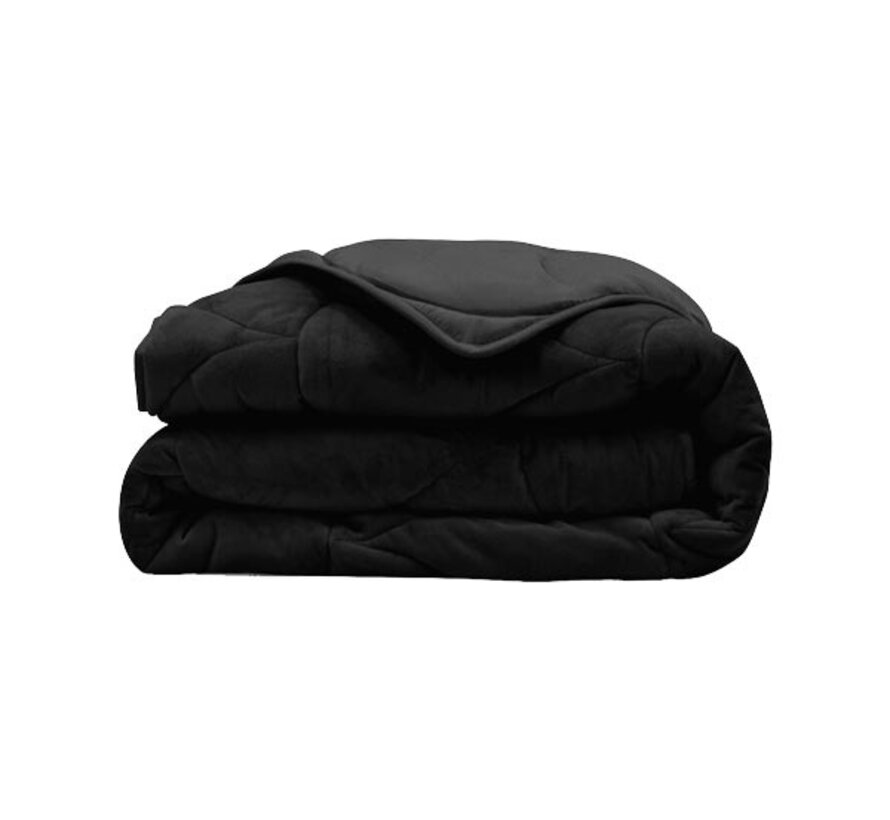 Dekbed Zonder Overtrek - Zwart Velvet