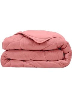 Whitelabel Dekbed Zonder Overtrek - Oud Roze Velvet