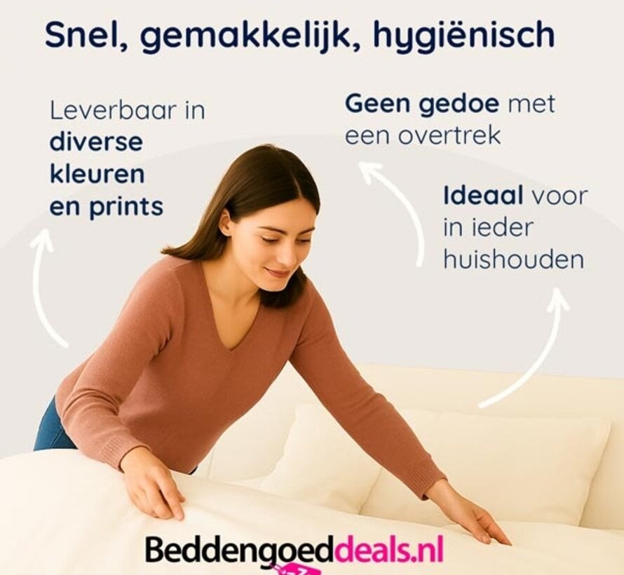 Dekbed Zonder Overtrek - Oud Roze Velvet