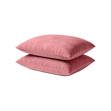 Whitelabel 2-Pack: Kussenslopen - Oud Roze Velvet