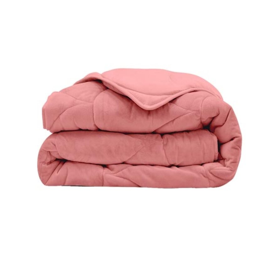 Dekbed Zonder Overtrek - Oud Roze Velvet