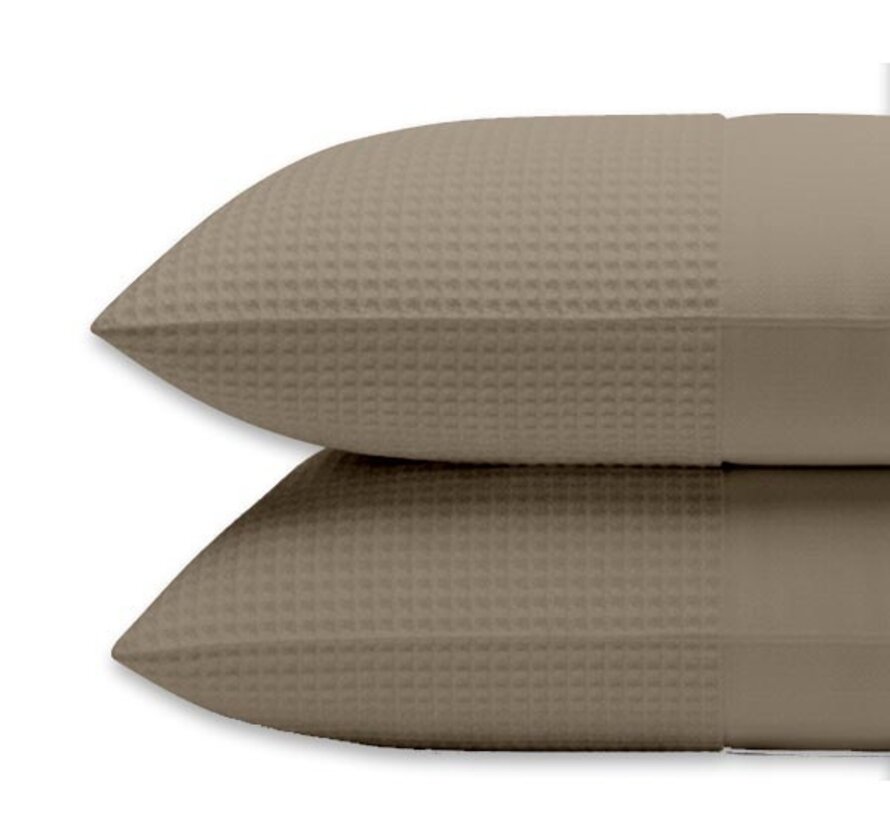 2-Pack: Kussenslopen - Taupe Waffle
