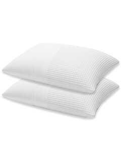 Zydante 2-Pack: Kussenslopen - Wit Waffle
