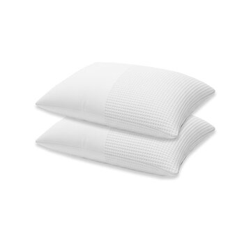 Zydante 2-Pack: Kussenslopen - Wit Waffle