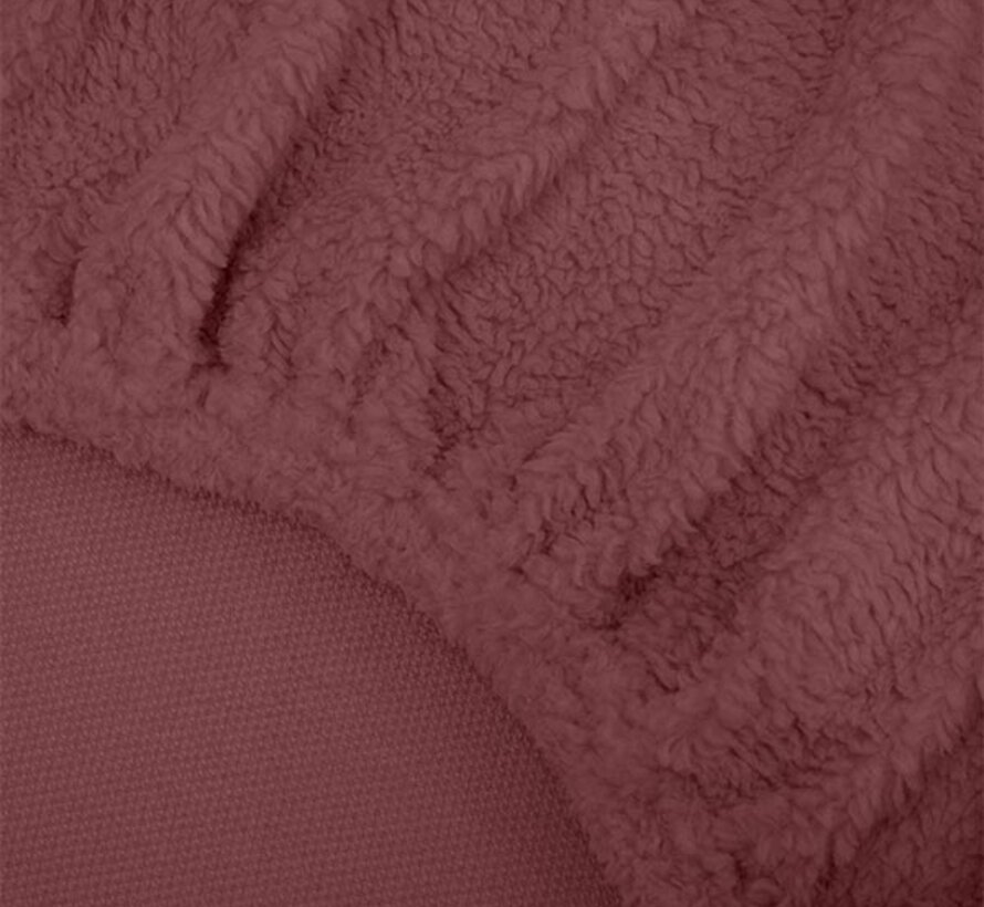 Hoeslaken - Oud Roze Teddy