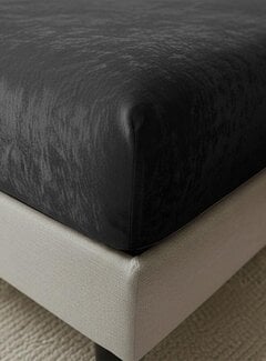 Whitelabel Hoeslaken - Zwart Velvet
