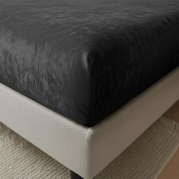 Whitelabel Hoeslaken - Zwart Velvet