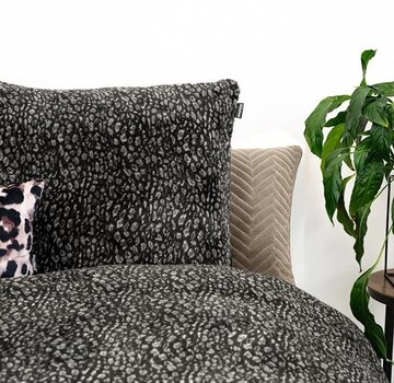 Sleeptime Teddy Tiger - Antraciet/Zwart Dekbedovertrek