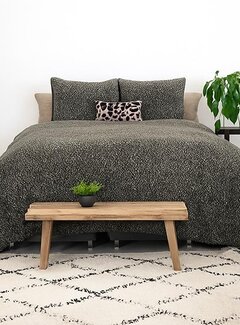 Sleeptime Teddy Tiger - Antraciet/Zwart Dekbedovertrek