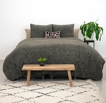 Sleeptime Teddy Tiger - Antraciet/Zwart Dekbedovertrek