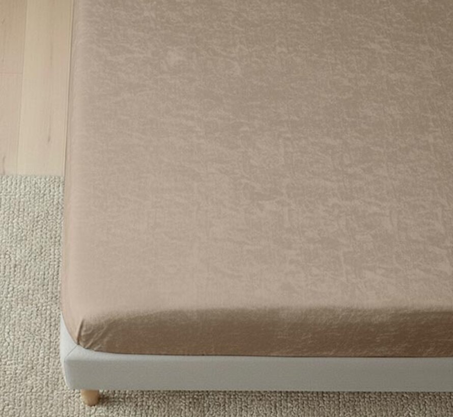 Hoeslaken - Taupe Velvet