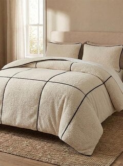 Sleeptime Trim Teddy - Beige Dekbedovertrek