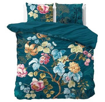 Dreamhouse Nature Chanda - Blauw Katoen Dekbedovertrek