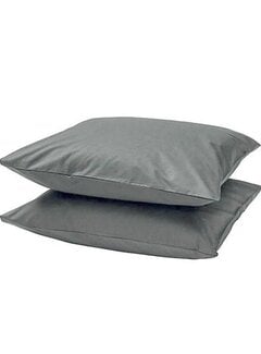 Beau Maison 2-Pack: Kussenslopen - Perkaal Katoen  - Antraciet