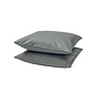 2-Pack: Kussenslopen - Perkaal Katoen  - Antraciet