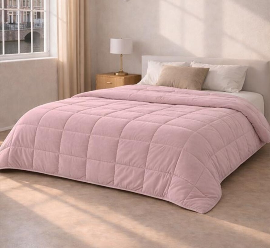 Dekbed Zonder Overtrek - Krijtroze Stone Washed